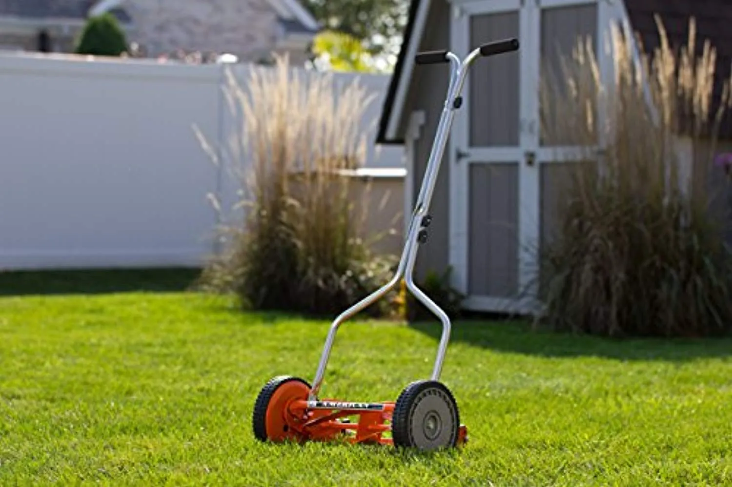 14-Inch 4-Blade Push Reel Lawn Mower