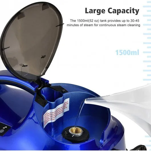 2000W Heavy Duty Multi-purpose Steam Cleaner Mop with Detachable Handheld Unit-Blue