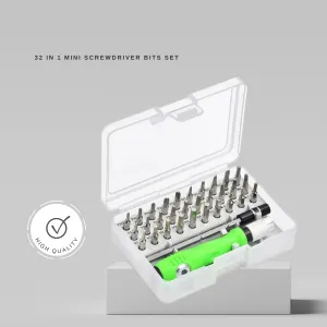 32 In 1 Mini Screwdriver Bits Set with Magnetic Flexible Extension Rod for Home Appliance