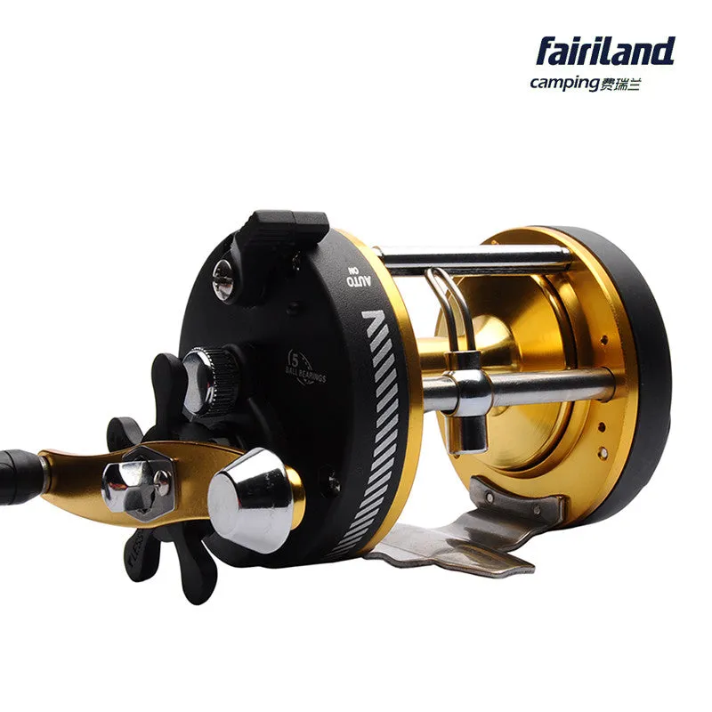 5BB 3.8:1 RIGHT Hand Drum Trolling Boat Fishing Reel Baitcasting Roller Round Saltwater Fishing Reel