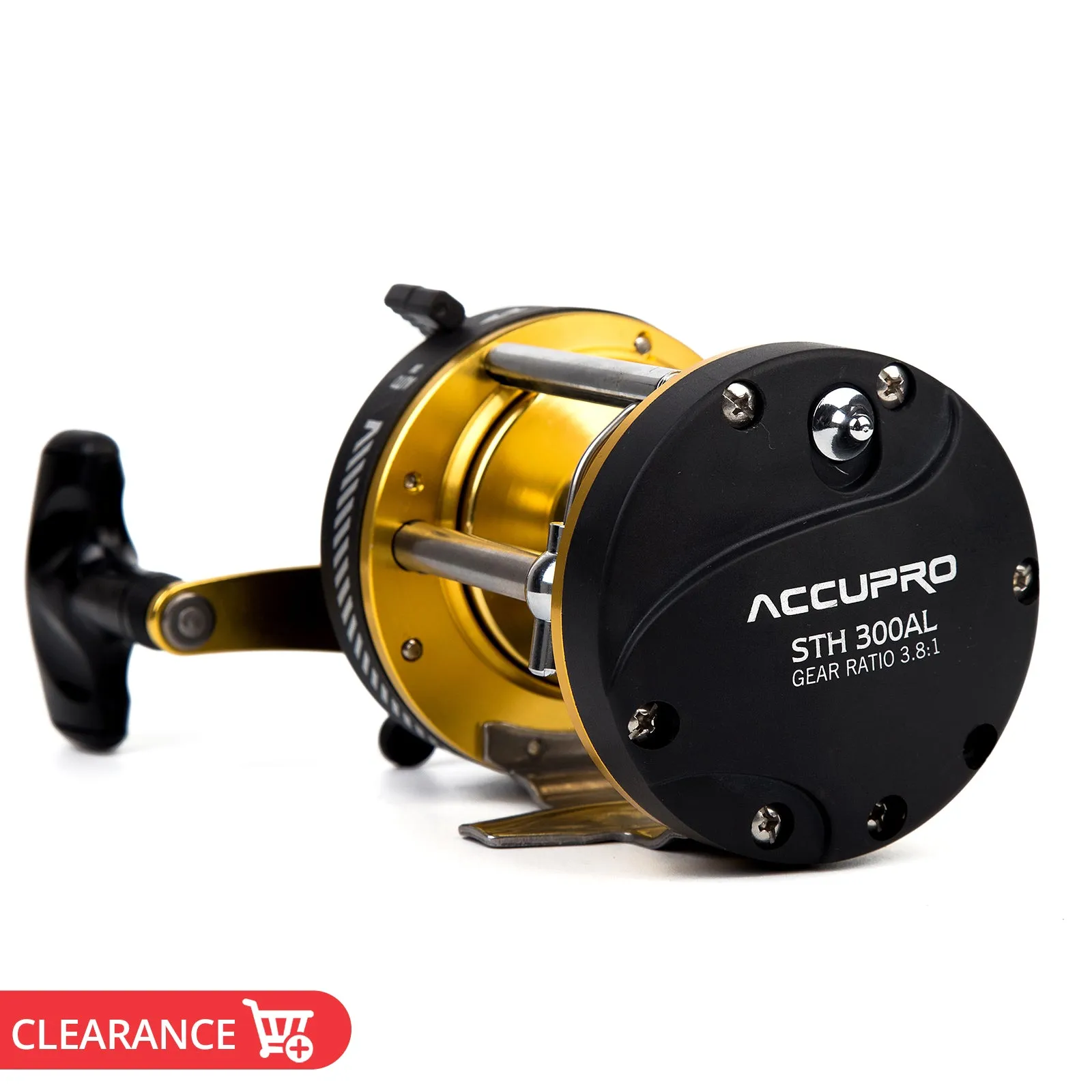 5BB 3.8:1 RIGHT Hand Drum Trolling Boat Fishing Reel Baitcasting Roller Round Saltwater Fishing Reel