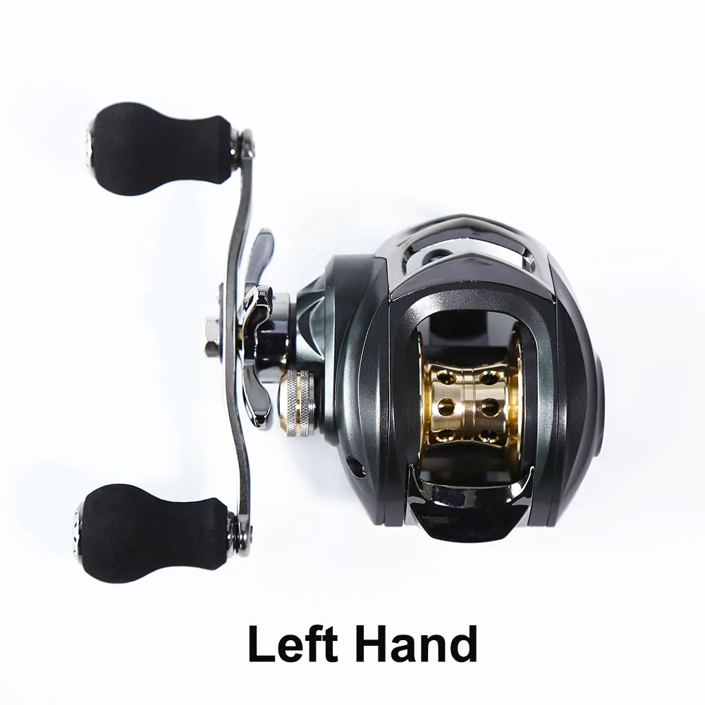 8BB 7.0:1 Baitcaster Reel Low Profile Baitcasting Fishing Reel