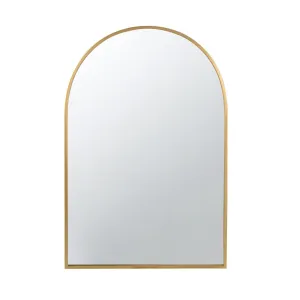 A&B Home Celine 24" x 36" Bundle of 13 Arched Shaped Gold Metal Frame Wall-Mounted Mirror