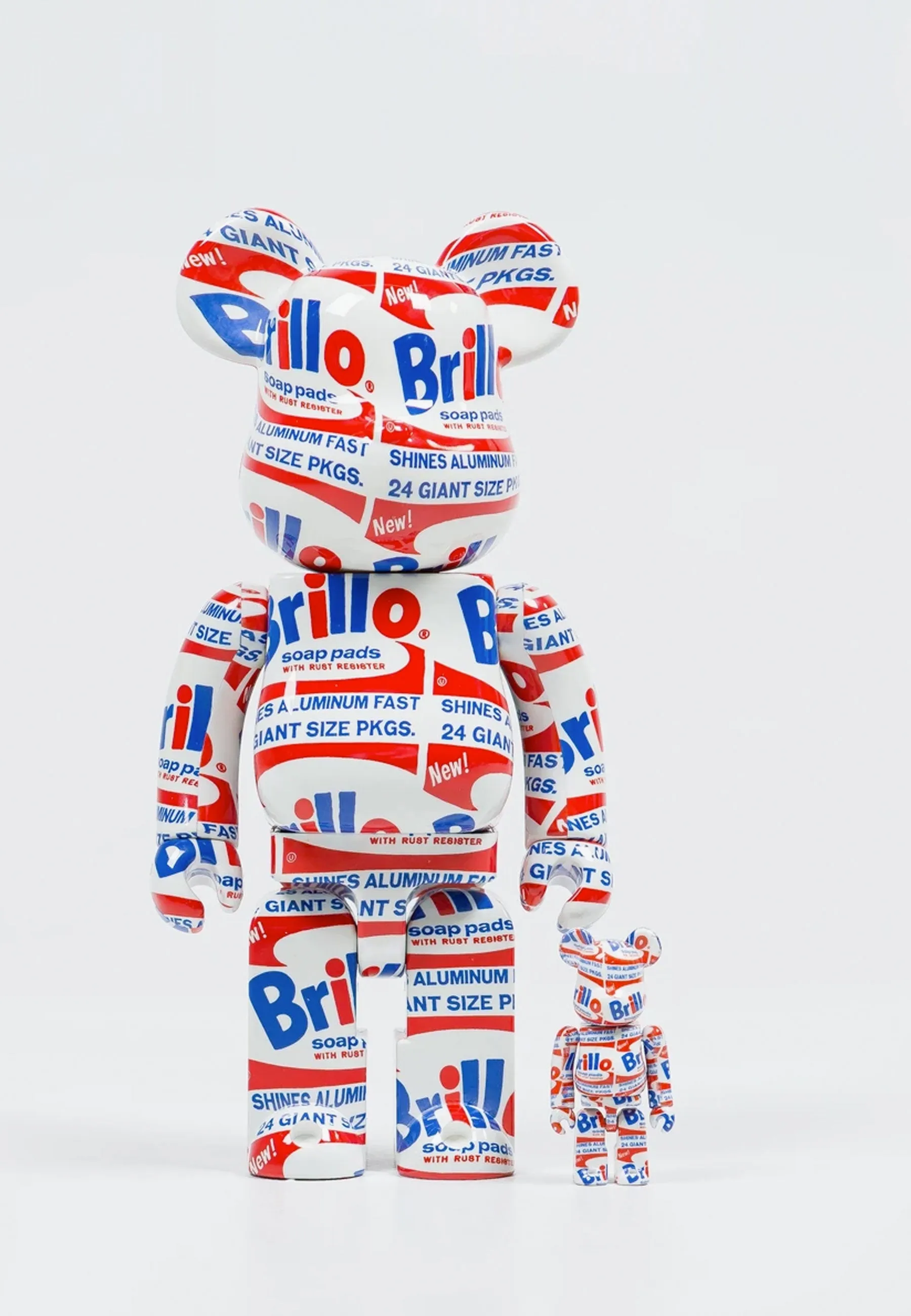 Be@rbrick Warhol 'Brillo' 100% 400% Set