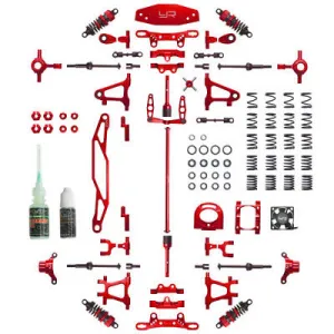 CK-TT02RD | Yeah Racing Red Aluminium Tamiya TT-02 Conversion Kit