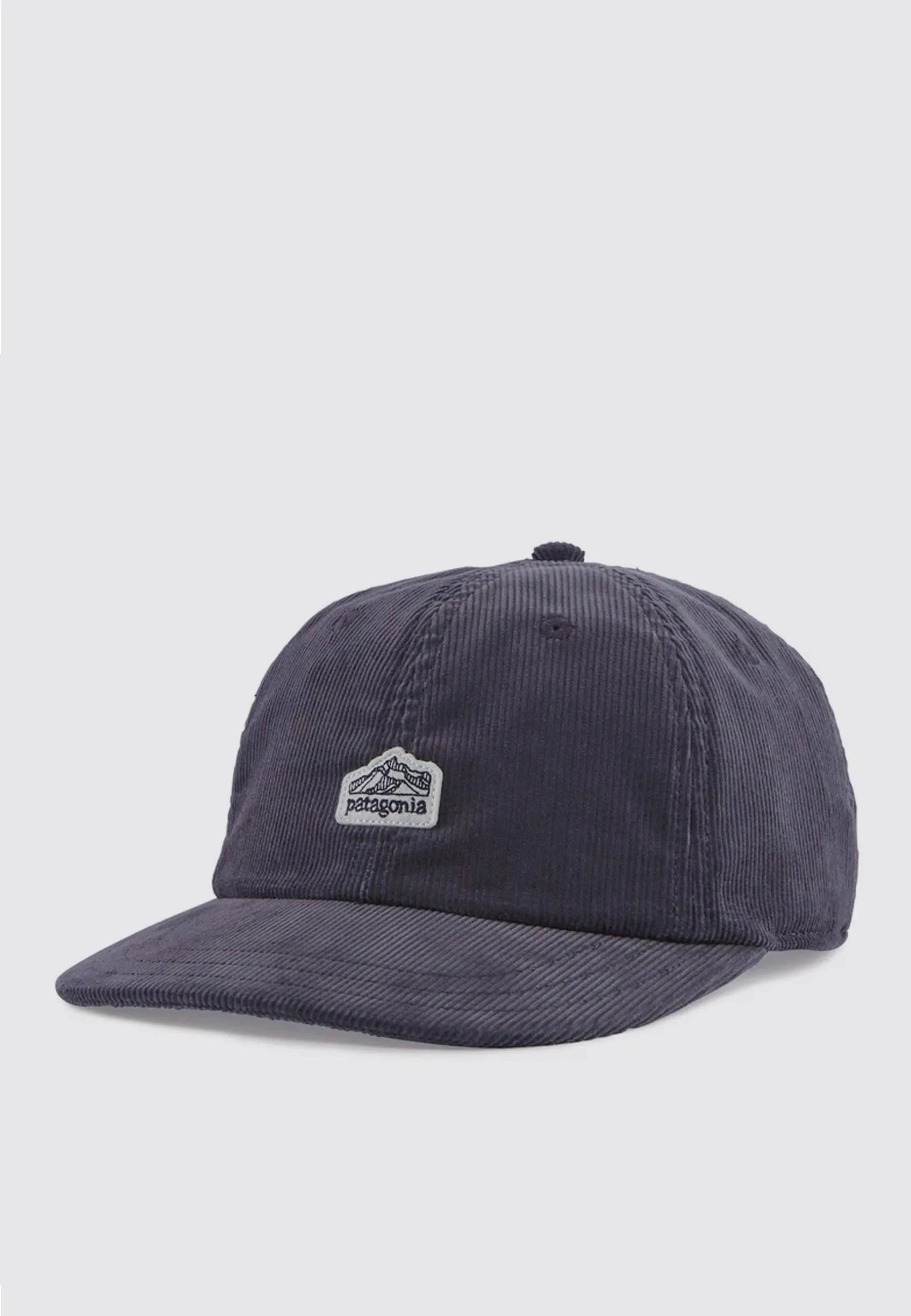 Corduroy Cap Line Ridge Logo Patch - forge grey