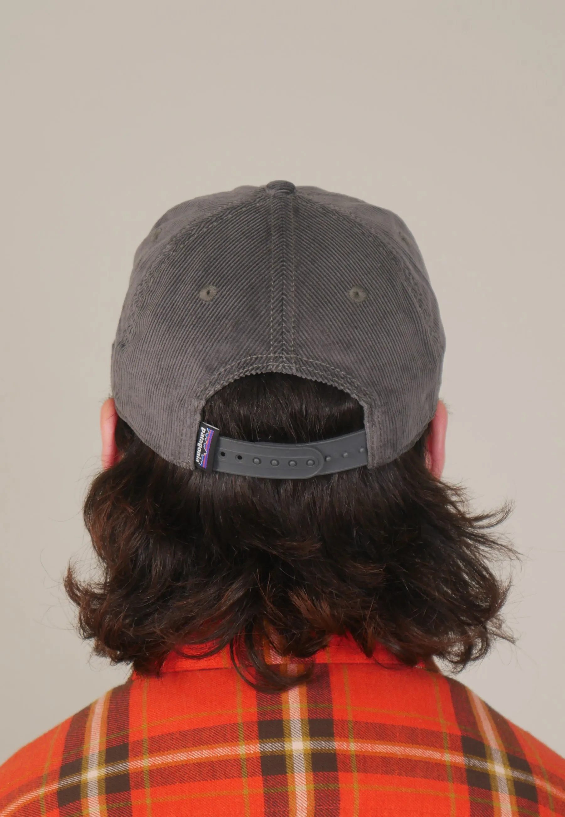 Corduroy Cap Line Ridge Logo Patch - forge grey