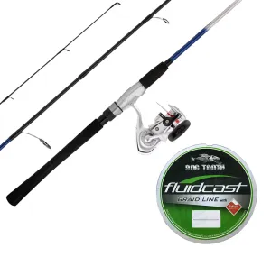 Daiwa Crossfire 702LFS   Crossfire LT2500 Combo with Braid