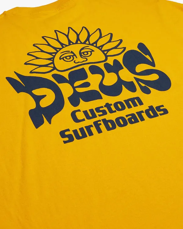 Deus Sleeping Sun T-Shirt - Golden Rod