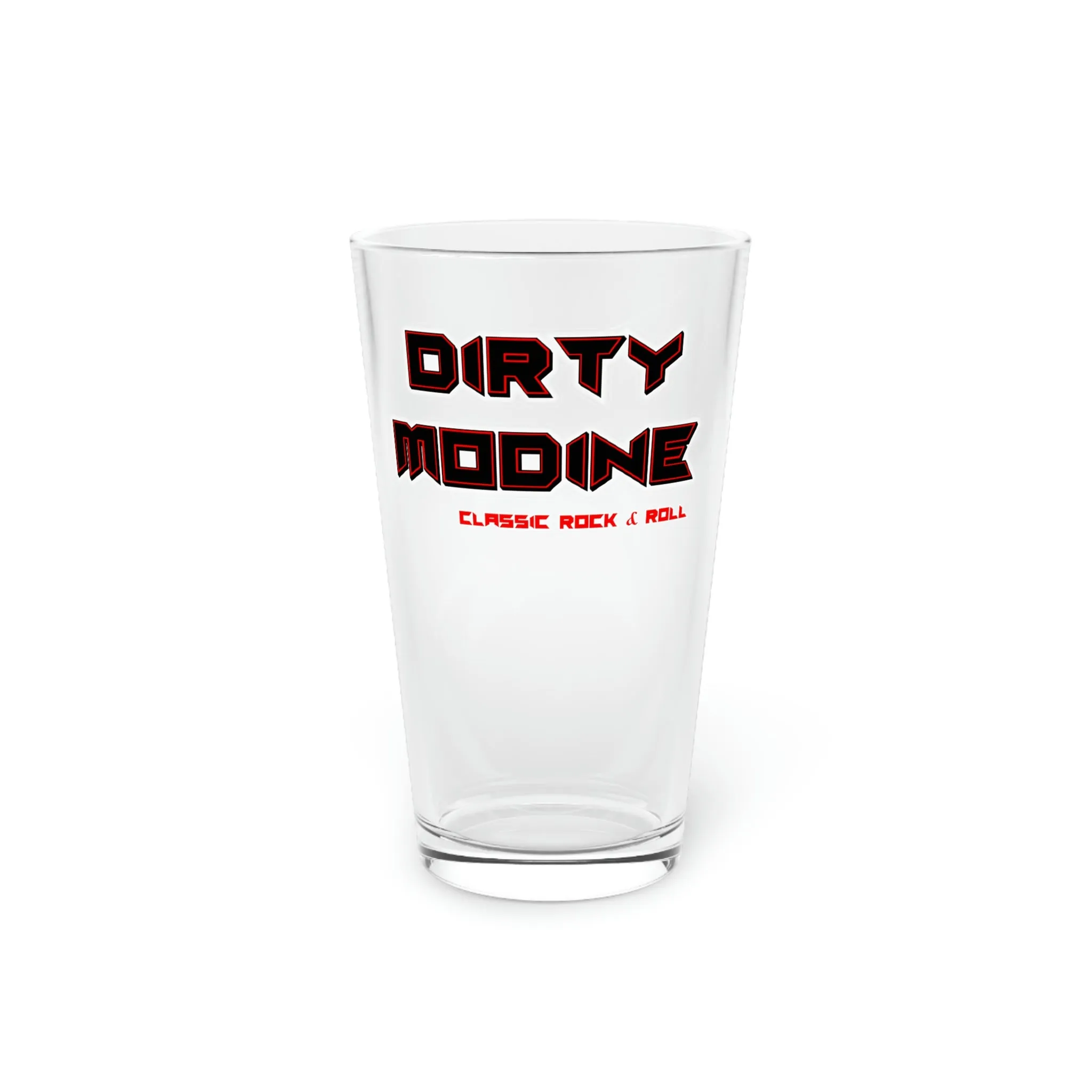 Dirty Modine [Red] | Pint Glass, 16oz