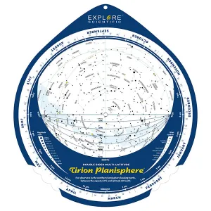 Explore Scientific Tirion Double-Sided Planisphere 0-60 Degrees North