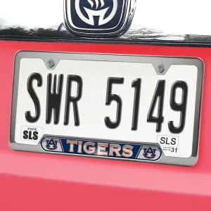 Fanmats Auburn Tigers Embossed License Plate Frame, 6.25" x 12.25"