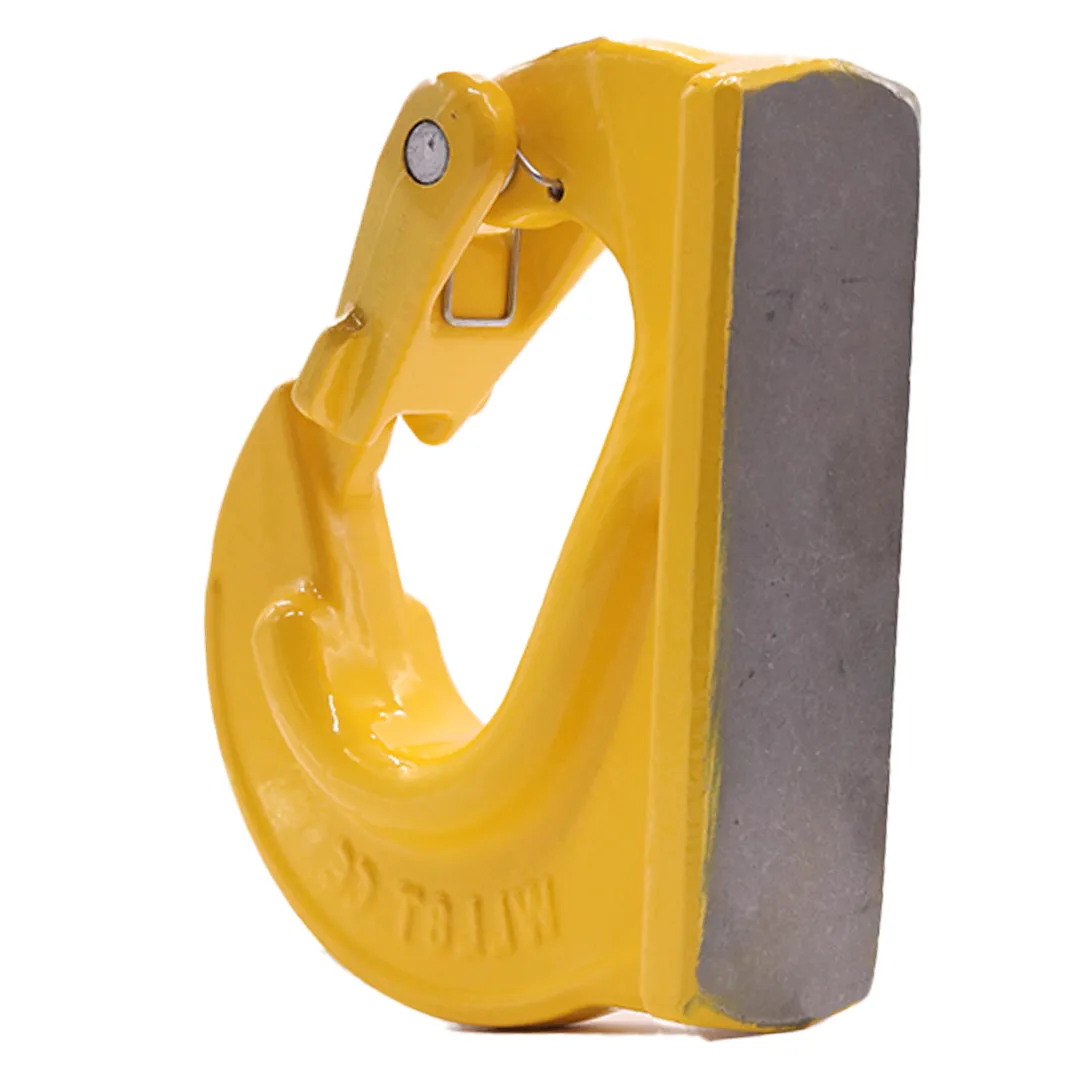 Heavy-Duty 5-Ton Weld-On Anchor Hooks with Safety Latch - G80 Construction