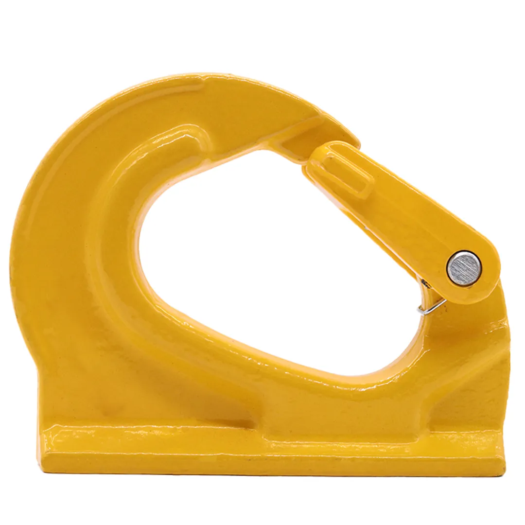 Heavy-Duty 5-Ton Weld-On Anchor Hooks with Safety Latch - G80 Construction