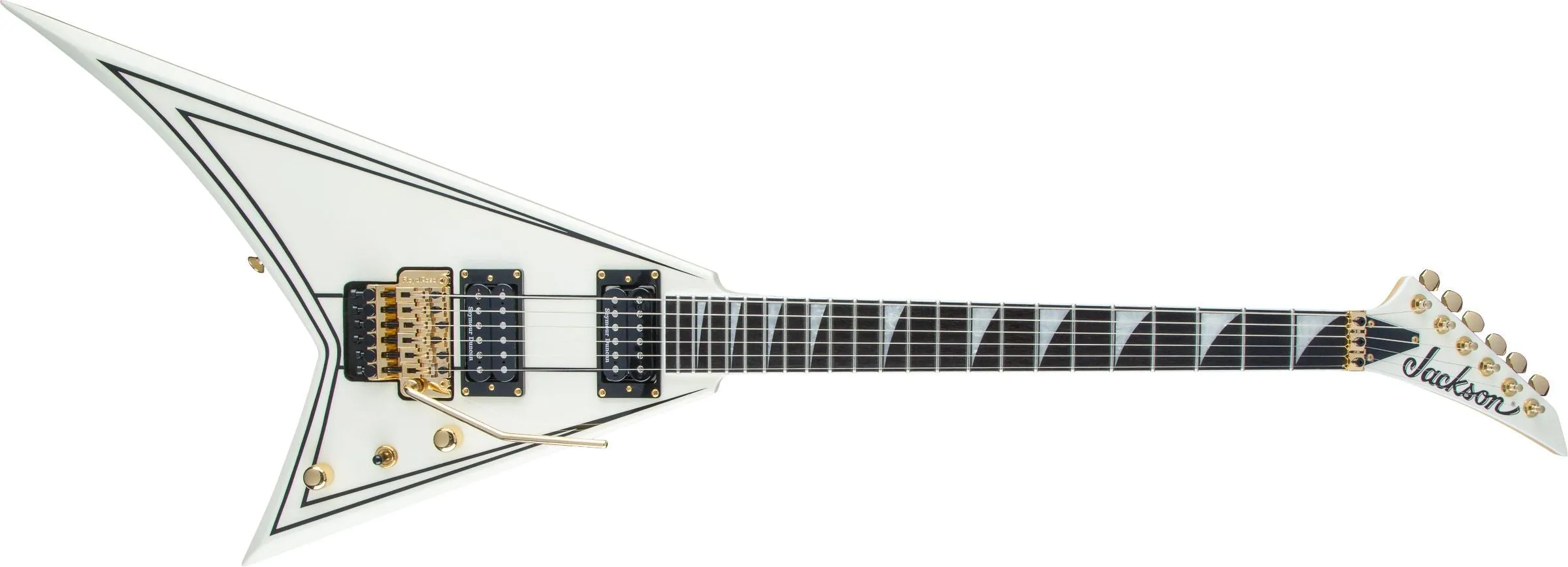 Jackson Pro Series Rhoads RR-3, Ivory with Black Pinstripes