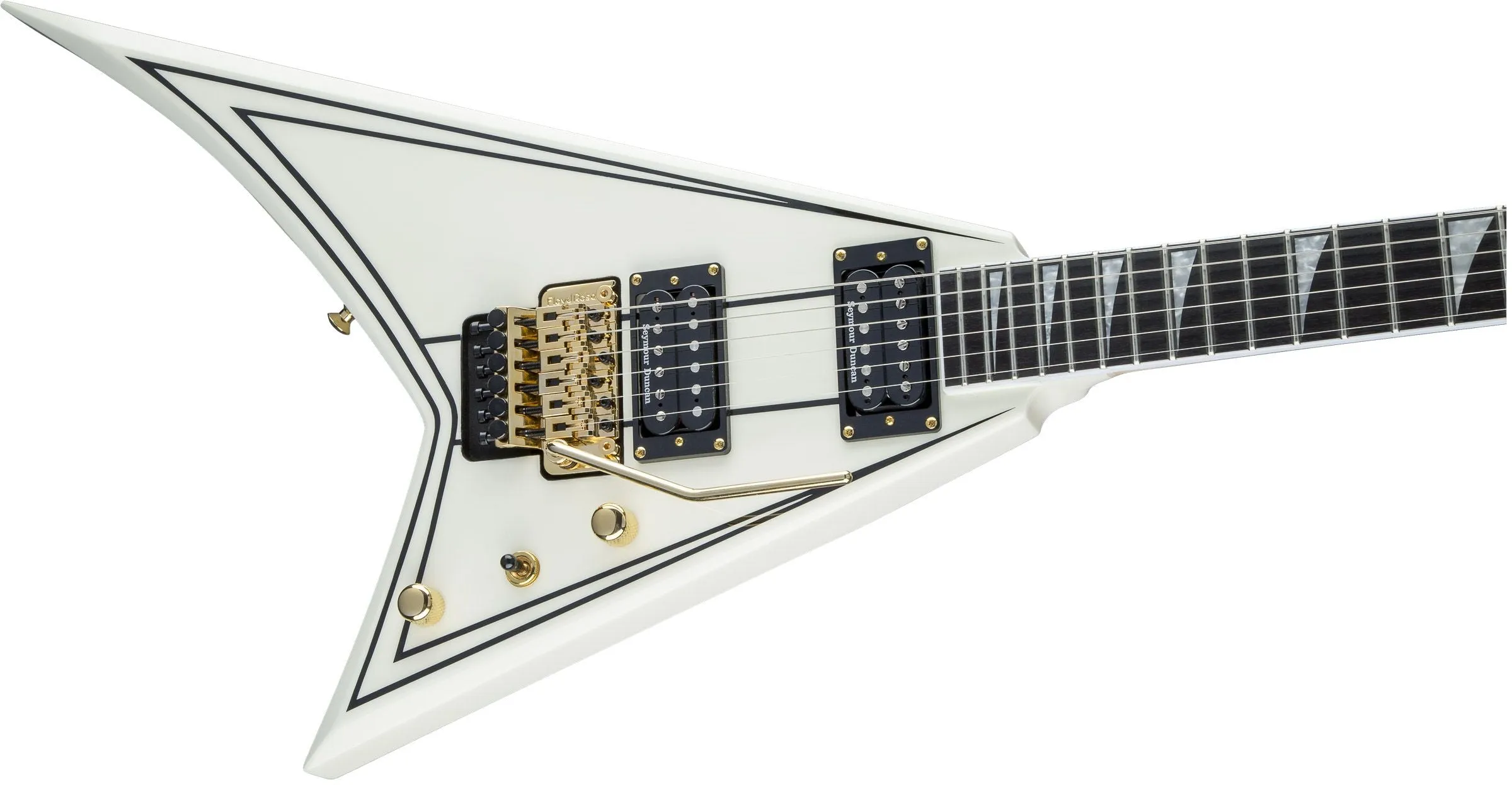 Jackson Pro Series Rhoads RR-3, Ivory with Black Pinstripes