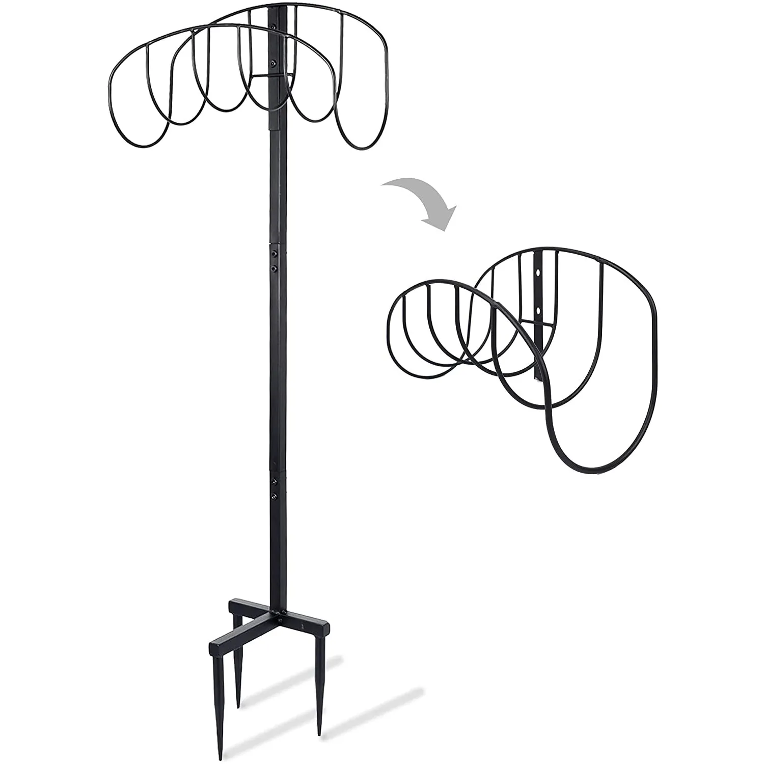 Manger Style Metal Garden Hose Stand