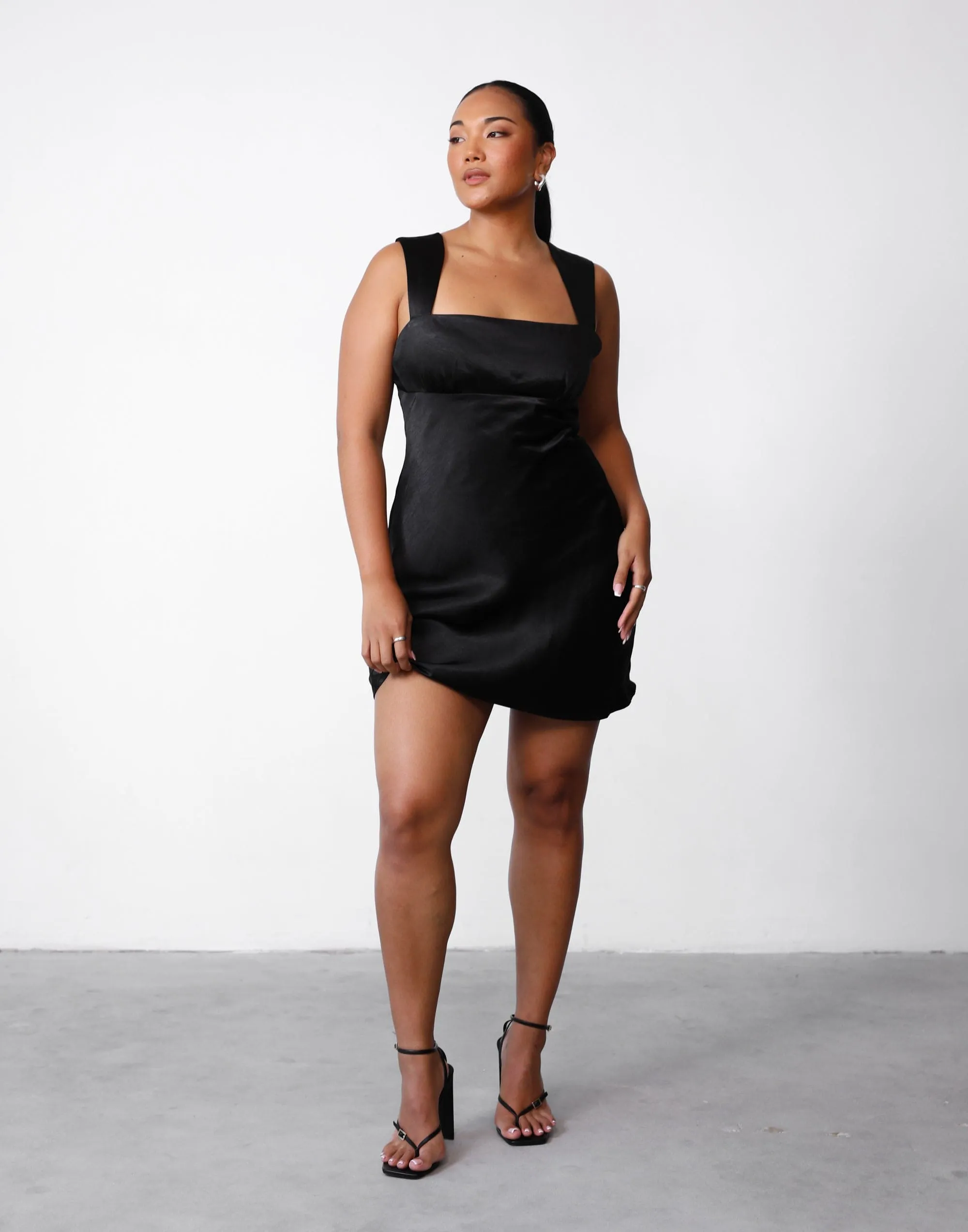 Mimosa Mini Dress (Black)