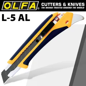 OLFA OLFA CUTTER 18MM WITH AUTO LOCK HEAVY DUTY SNAP OFF KNIFE CUTTER CTR L5AL