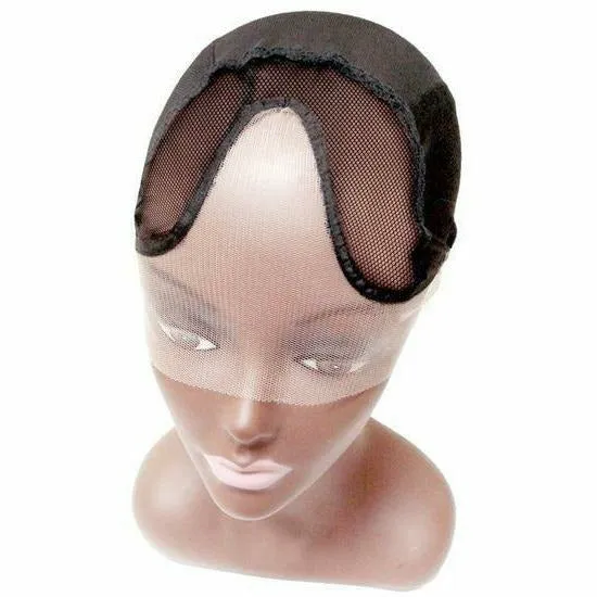 QFITT: Center Parting Invisible Lace Front U-Part Wig Cap #5015