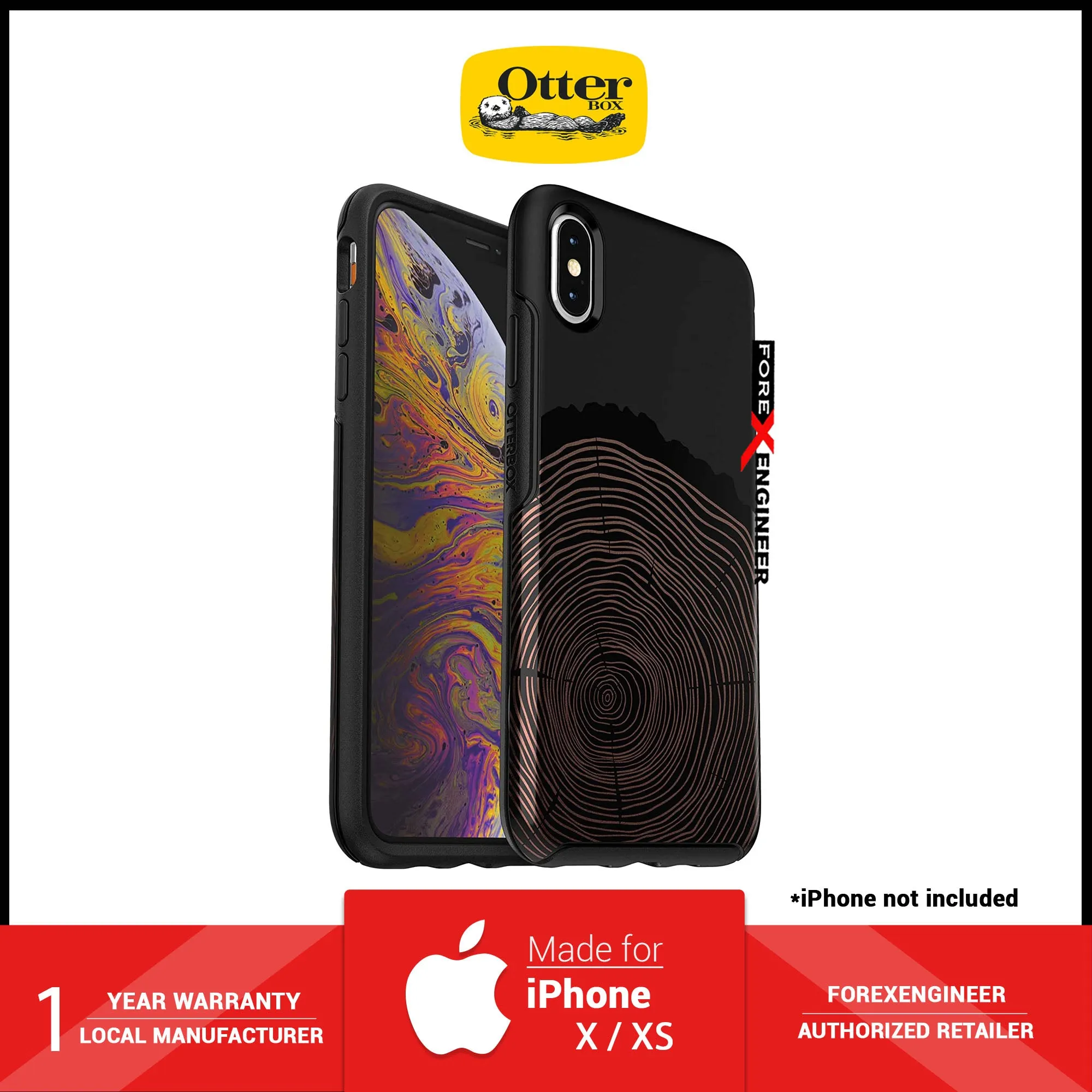 [RACKV2_CLEARANCE] Otterbox Symmetry for iPhone X - Xs - Wood You Rather (Barcode: 660543469315 )