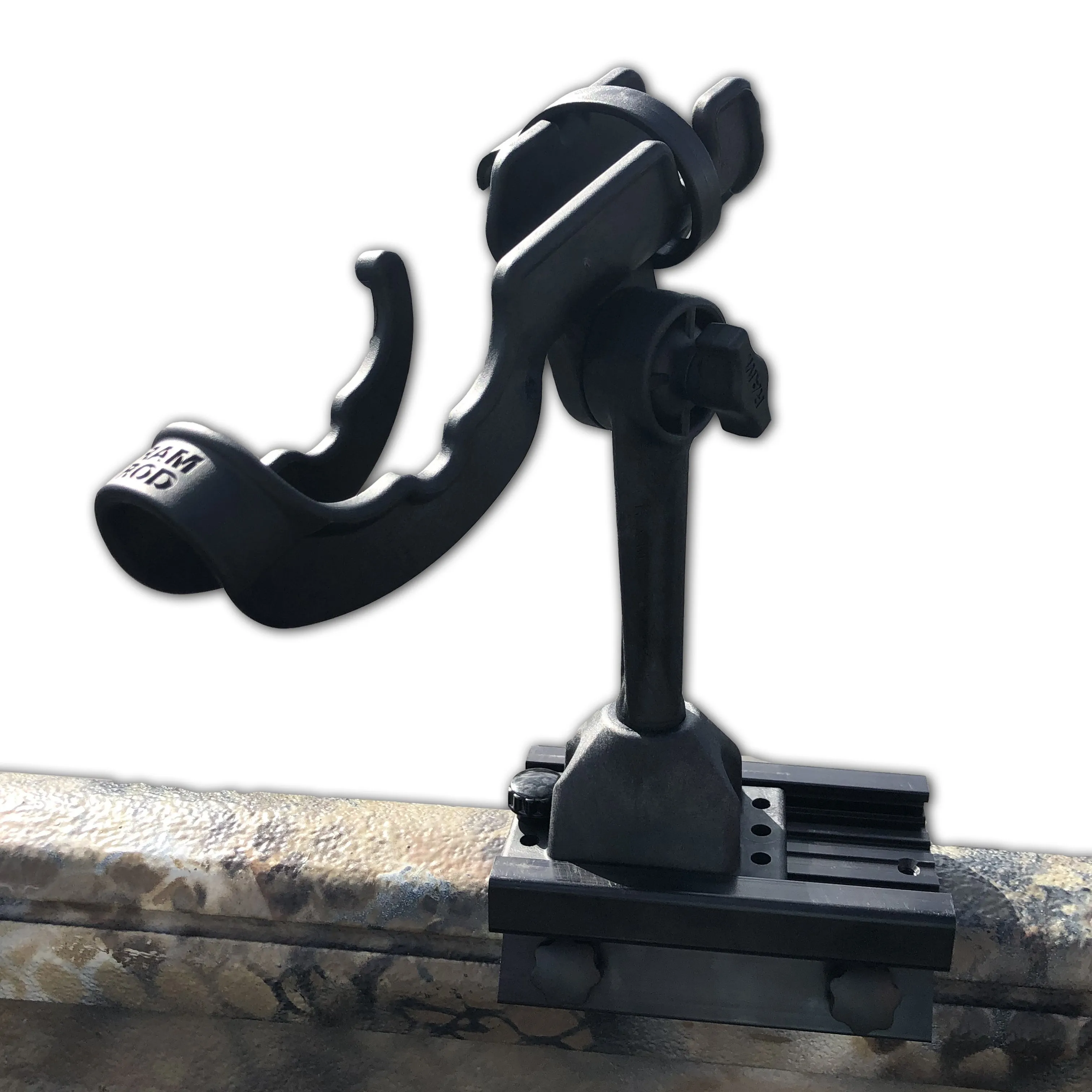 RAM ROD® Fishing Rod Holder with Deck and Track Mounting Base