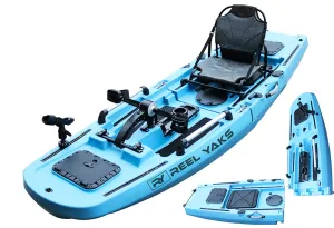 ReelYaks Rogue 9.8ft Modular Pedal Fishing Kayak