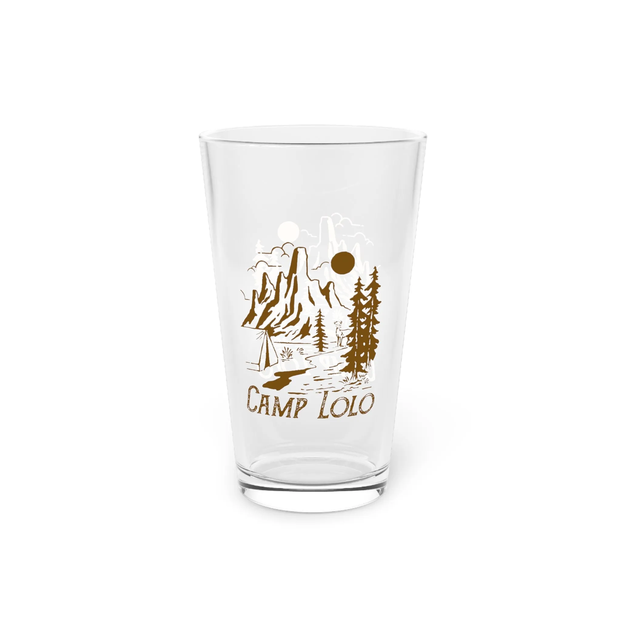 River Escape Pint Glass, 16oz