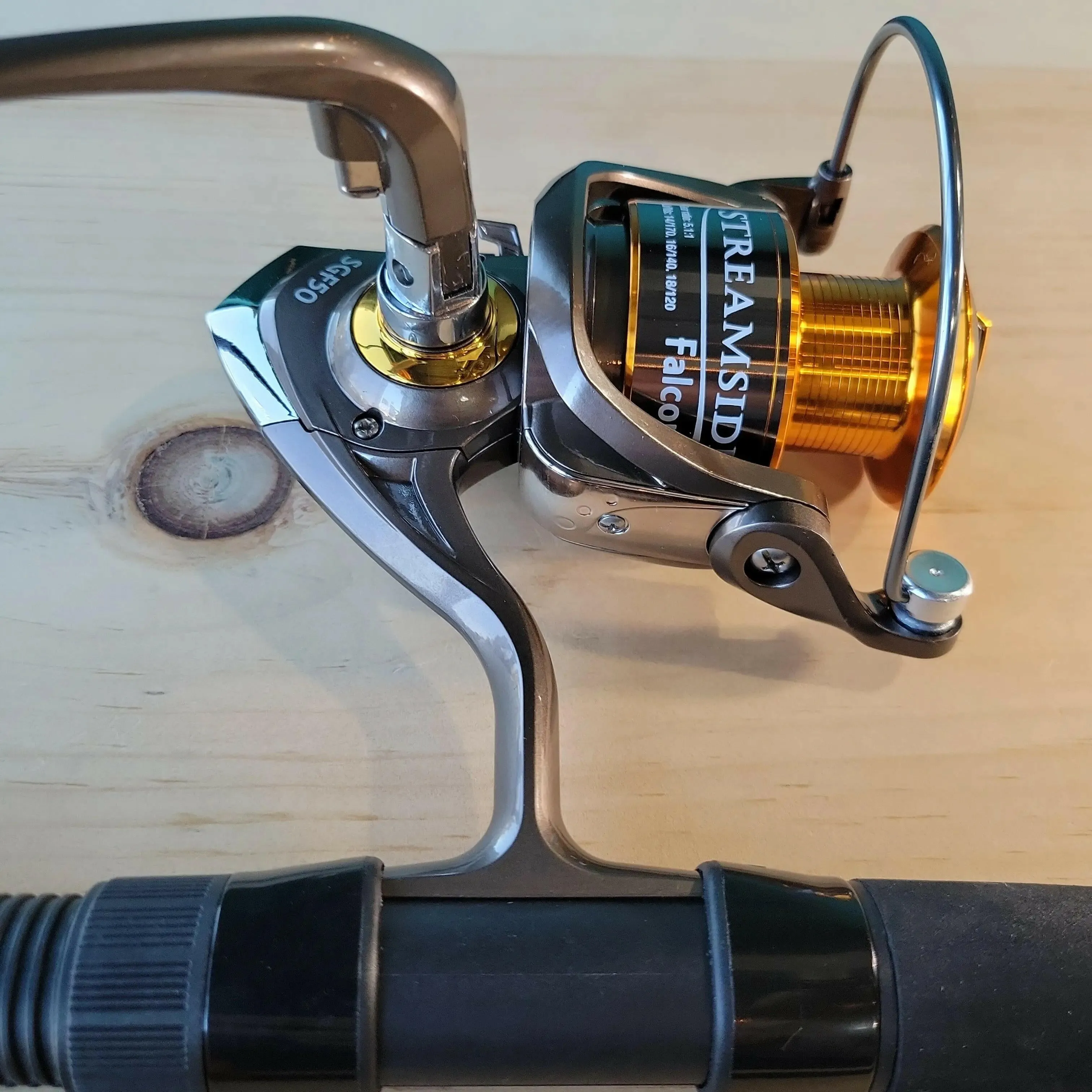 Streamside Golden Falcon Rod Reel Combo 2pc 7ft