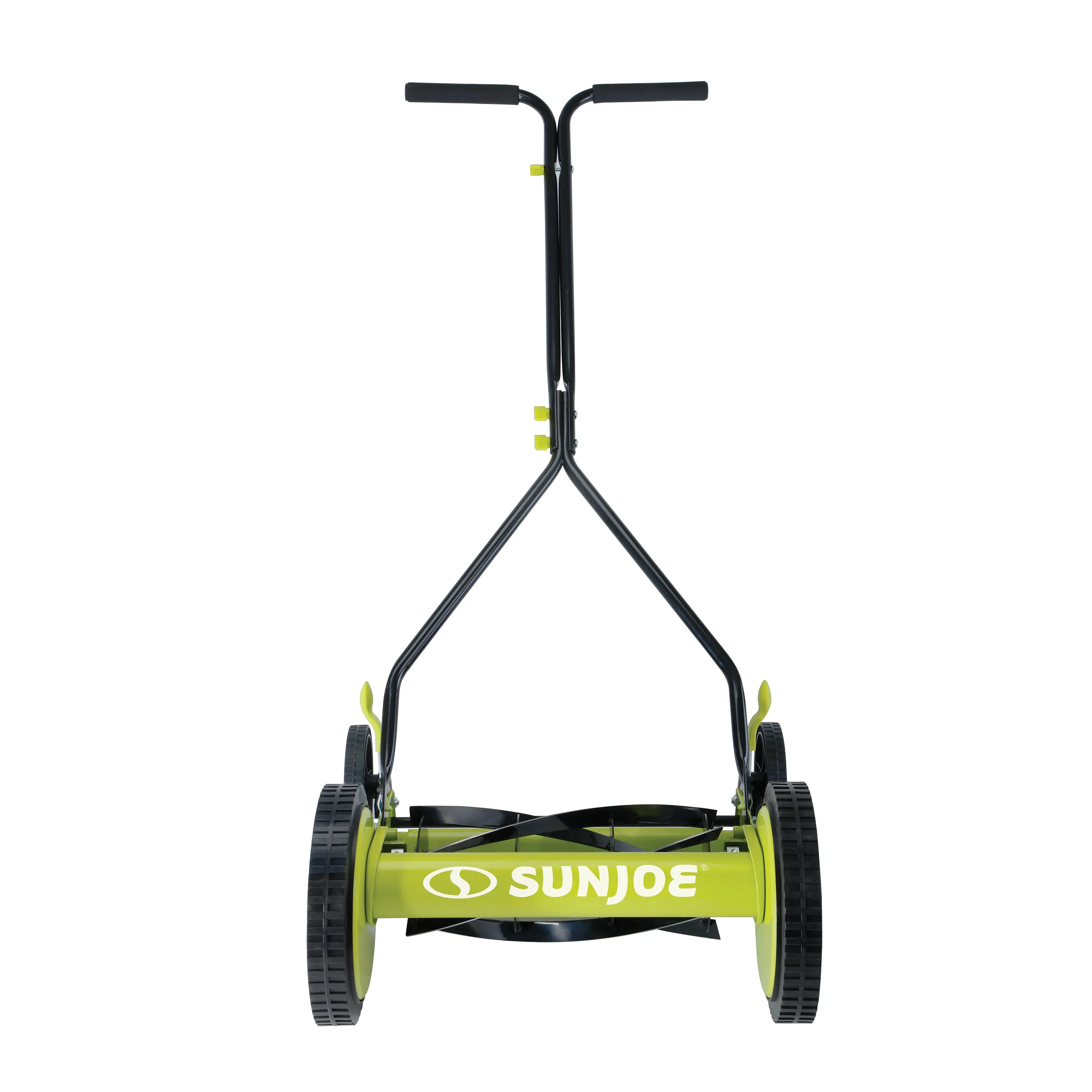 Sun Joe MJ503M Manual Reel Mower | 14-Inch | Quad Wheel | 9-Position