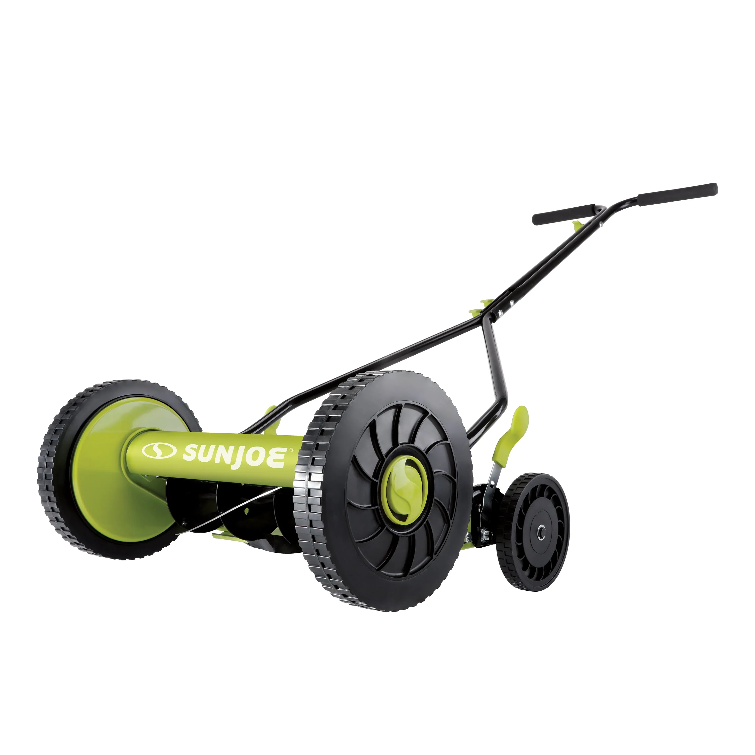 Sun Joe MJ503M Manual Reel Mower | 14-Inch | Quad Wheel | 9-Position