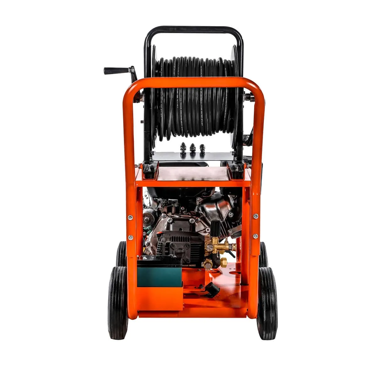 TMG Industrial 3600 PSI Kohler Powered Sewer Jetting Machine, Water Jetter, Drain Cleaner, 14 HP Kohler Engine, Stainless Steel Nozzles, 200' Hose Reel, TMG-GWJ36