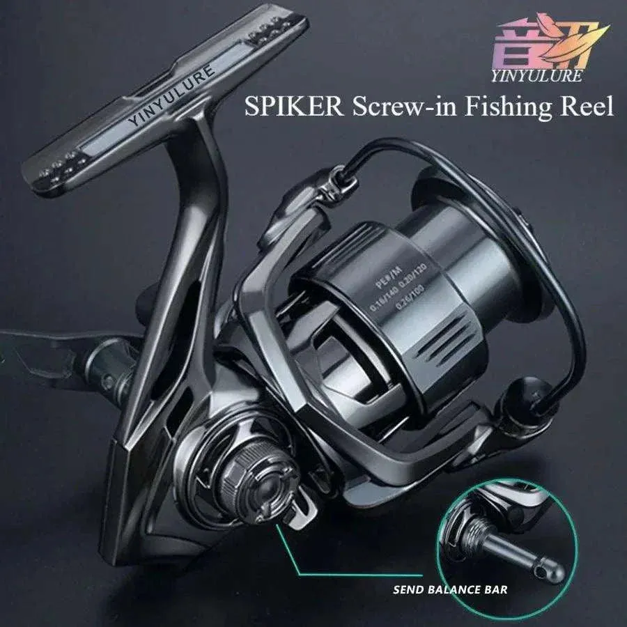 YINYU SPIKER Screw-in type Spinning Reel Carbon Double Handle