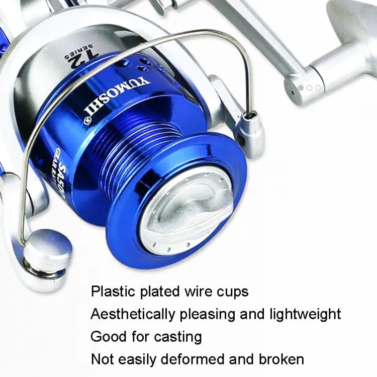 YUMOSHI SA Series Spinning Reel Plastic Head Fishing Reel Fishing Rod Reel, Specification: SA5000